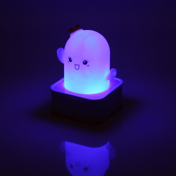 Светильник-ночник "Stella-Доброе привидение" 14*9,5см 7 цветов, на батарейках + USB