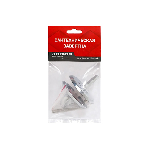 Завертка для финских дверей "0350WC" круг, хром