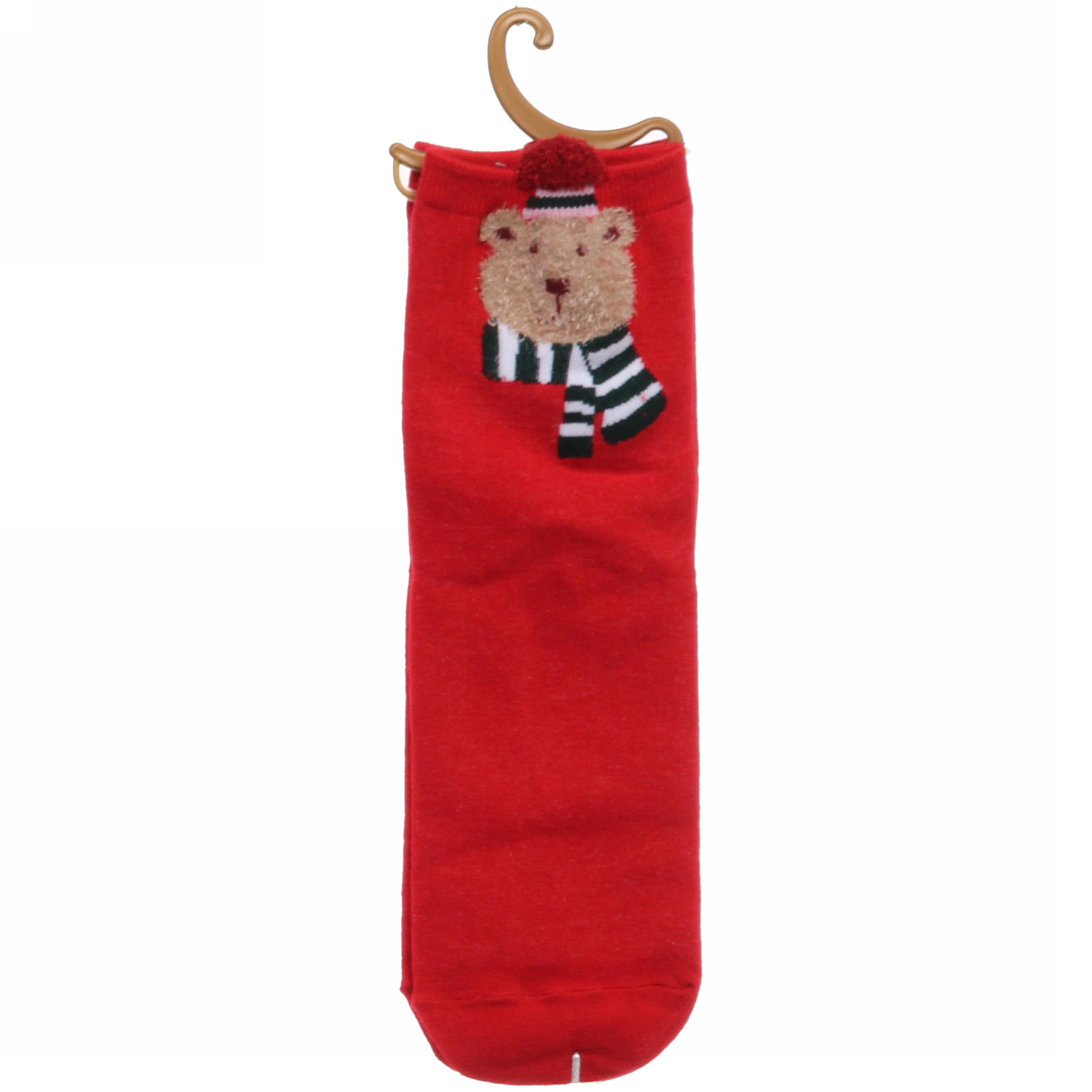 Носки женские "Новогодняя сказка ", микс 4 цвета, р-р 36-39 (крючок, пакет, стикер)