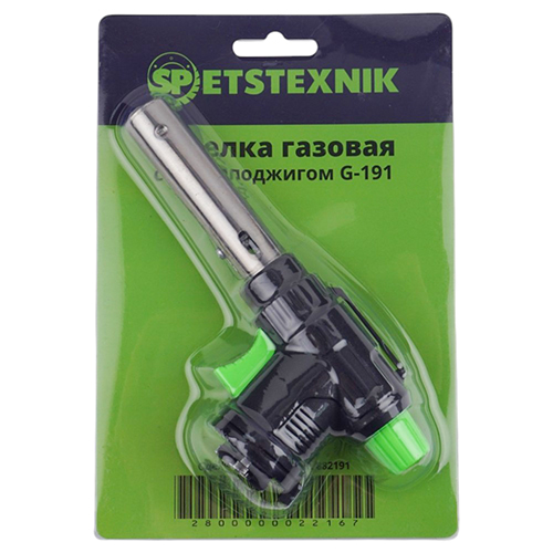 Горелка газовая на баллон 220гр, с пьезоподжигом G-0603 1/100