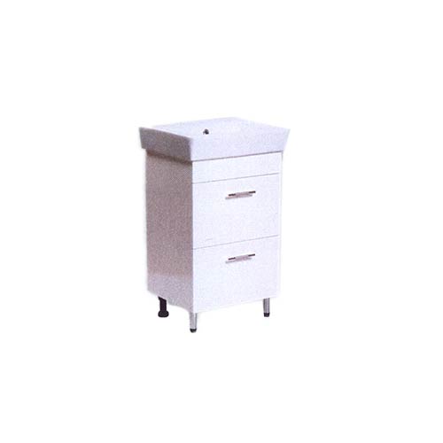 Тумба+Раковина НЕО 600 с 2-мя ящиками, Белый (выс850*шир600*глуб450) (1/1)