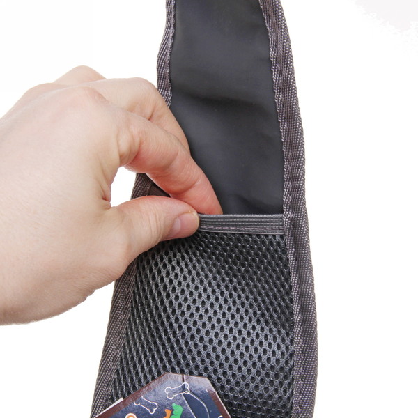 Сумка - переноска для животных через плечо "ЛЮБИМЫЙ БРО, цвет синий, 45*13см (Лейбл)