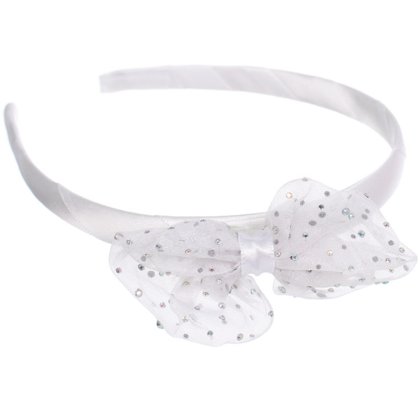 Ободок для волос детский на блистере "РОЗОВОЕ ОБЛАКО", блёстки, микс 6 цветов, 1см