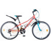 Велосипед Novatrack 24" VALIANT,сталь.рама 12",корал,18скор.TY21/TS38/SG-6Sl V-brake(рост 135-150см)
