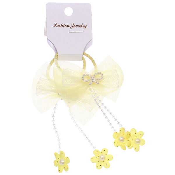 Резинки для волос детские 2шт "КОНФЕТКИ", бабочки, микс 5 цветов, d-3см