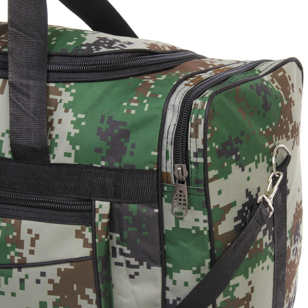 Сумка дорожно-спортивная "KANADA", цвет серый, камуфляж, 4 кармана, 27л, 60*34*25см (без лого)