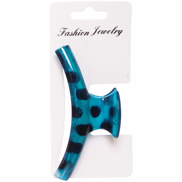 Заколка-краб для волос на блистере "Diana Collection - Rita", микс 6 цветов, 9.5см 