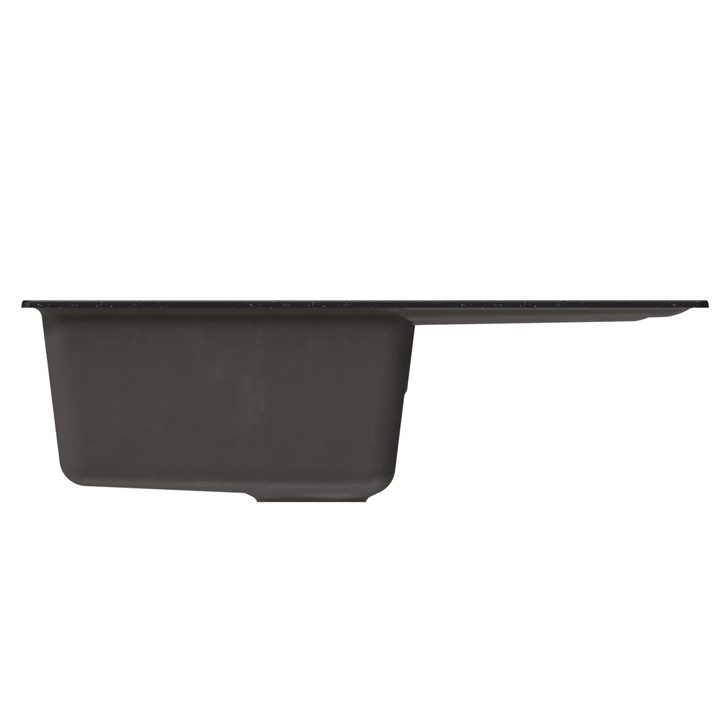 Мойка ML-GM19 с крылом, черная (308),  750*500*200мм NEW