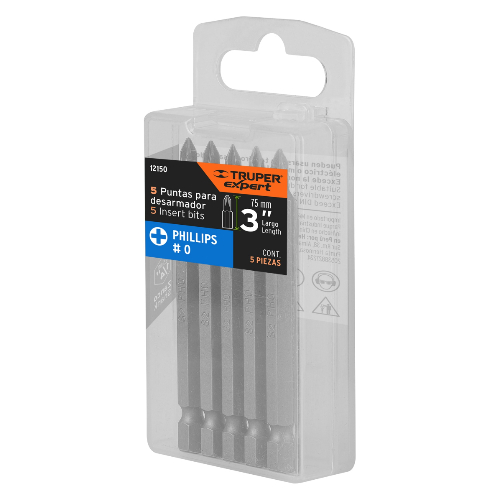 Набор профессиональных бит, сталь S2, 75мм Truper 12150 EXPERT