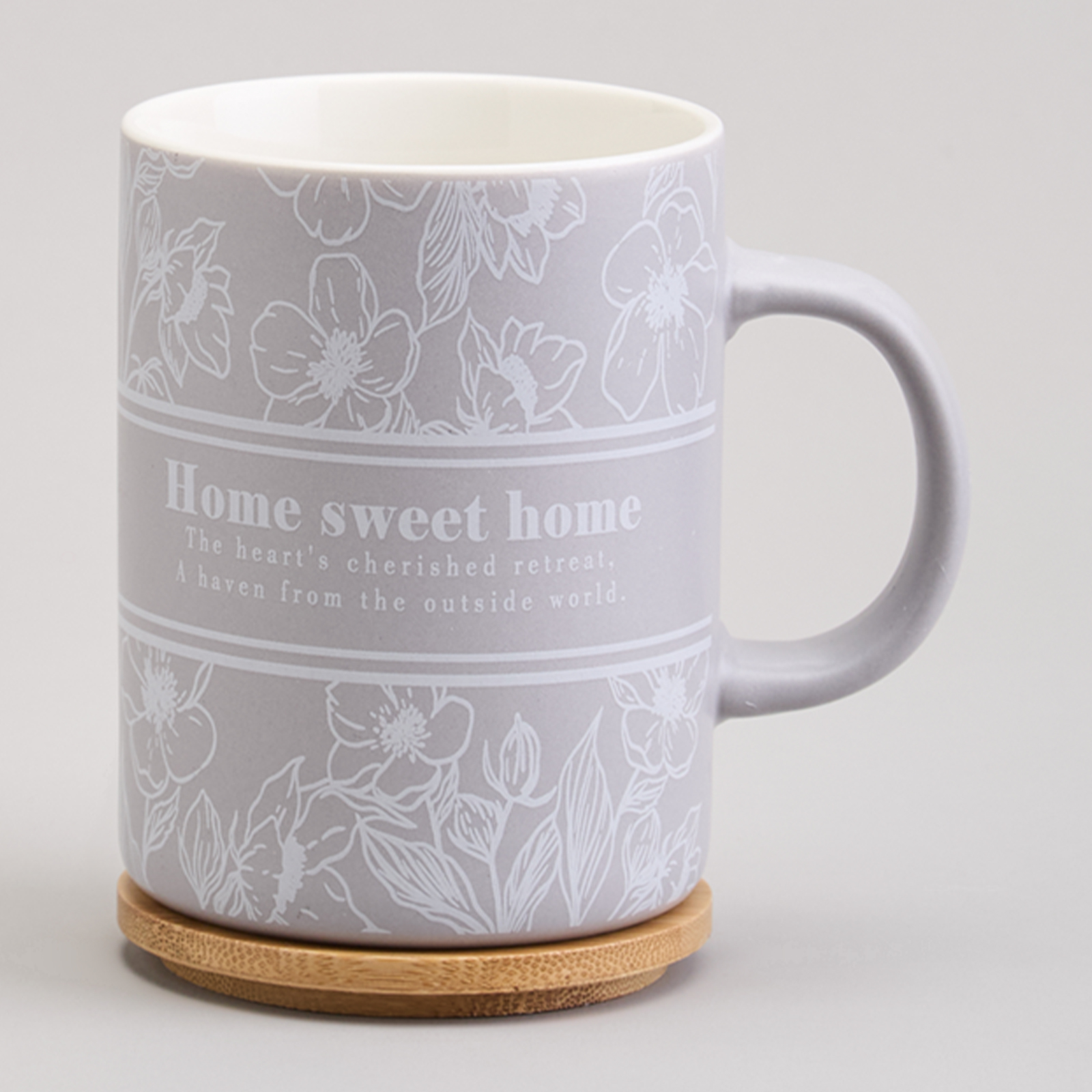 КРУЖКА LEFARD 400МЛ С БАМБУКОВОЙ КРЫШКОЙ, LOVING FAMILY, 8*10.9CM