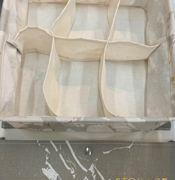 Коробка для хранения 6 ячеек "ИДЕЯДОМА", цвет серый, 28*28*11см (лейбл Селфи)