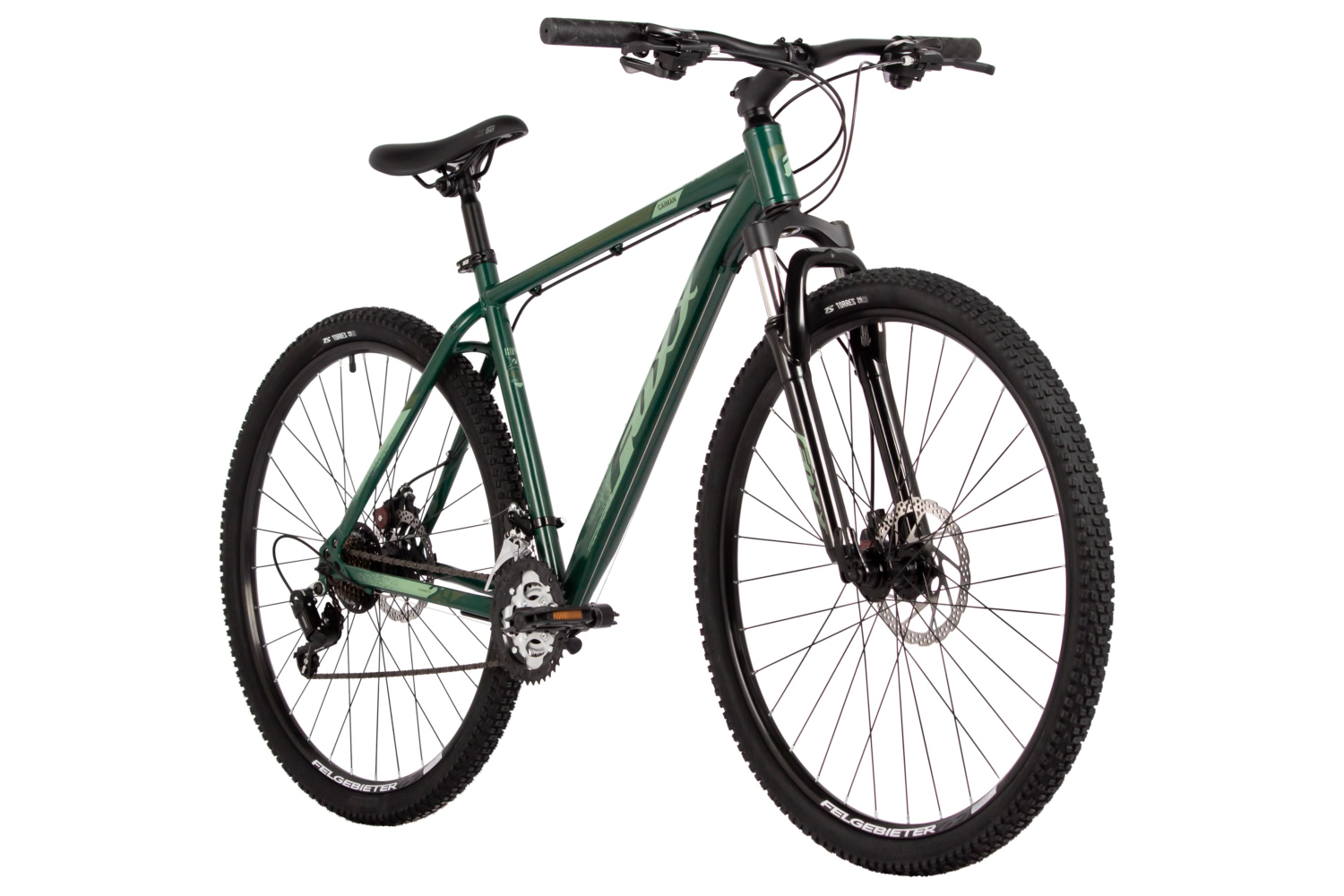 Велосипед FOXX 29" CAIMAN зеленый, сталь, размер 18