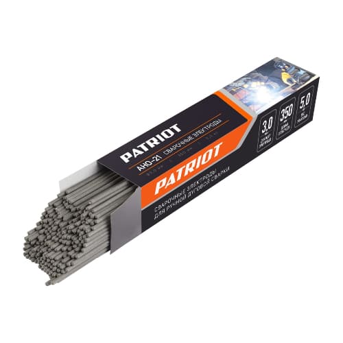 Электроды сварочные PATRIOT АНО-21, 3 мм, 350 мм, 5 кг
