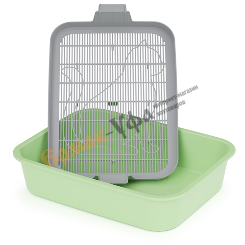 Лоток туалет Барсик с сеткой, Альтернатива, М6932, 1/22