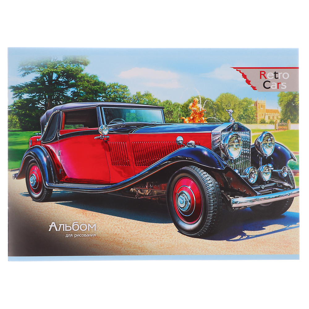 Альбом для рисования А4, 8 листов, 4 дизайна