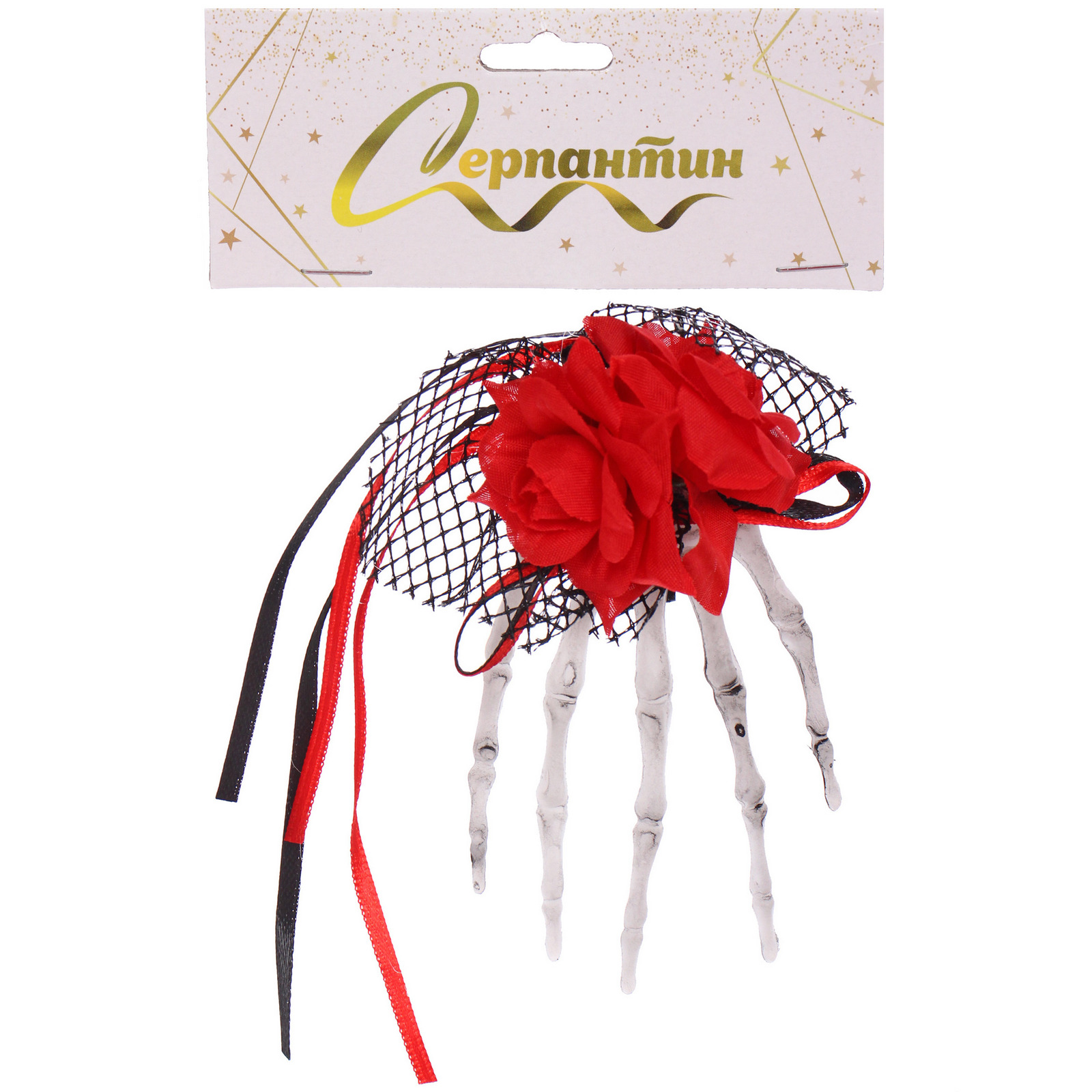 Зажим для волос "Helloween - Темная ночь", микс