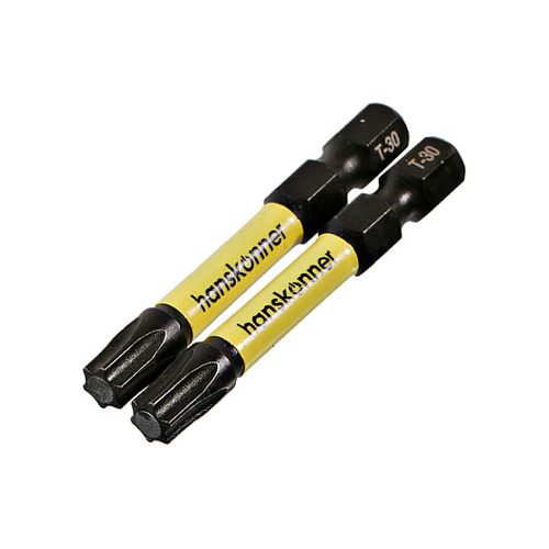 Биты T30х50мм, ImpactPower, торсионные Hanskonner HT30-50-2T