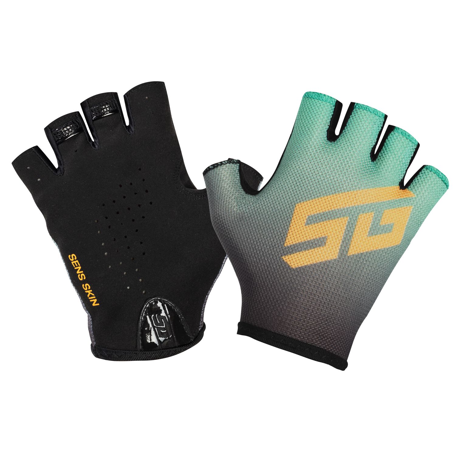 Перчатки STG Sens Skin, размер S, черный с зеленым