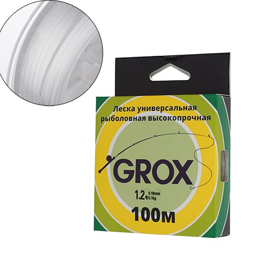 Леска GROX Strong Универсальная 0,18х100м, 5,1кг 1/500