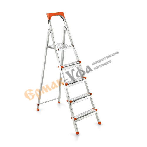 Стремянка стальн. 5 ступ. высота до платформы 106х286см UFUK Турция (1/1)