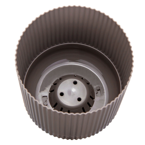 Кашпо 3.6 л IDEA ВЕЛЬВЕТ М 3182 с пристегнутым поддоном, французский серый, 180 мм