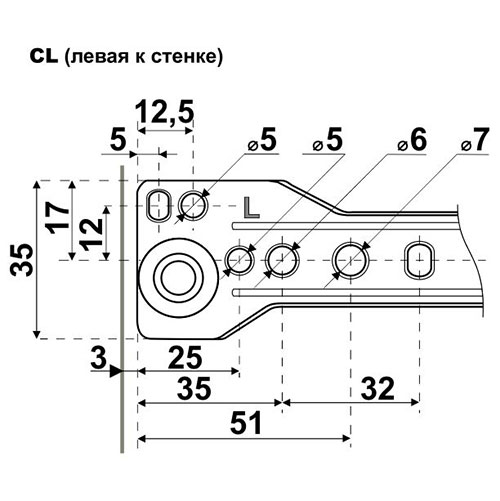 Направляющая роликовая StahlBuro, 2шт. , 400/0,8мм, белый