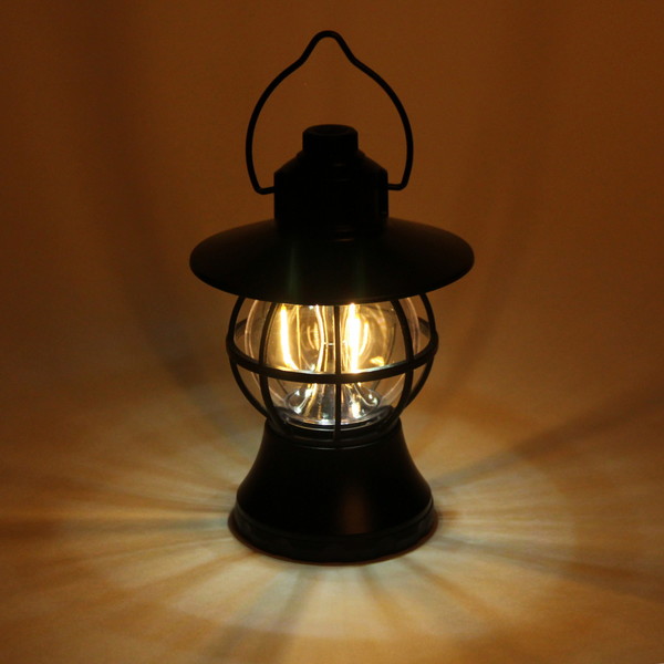 Фонарь кемпинговый подвесной 6 режимов 3LED+3TF, 19*13 см 3хAA