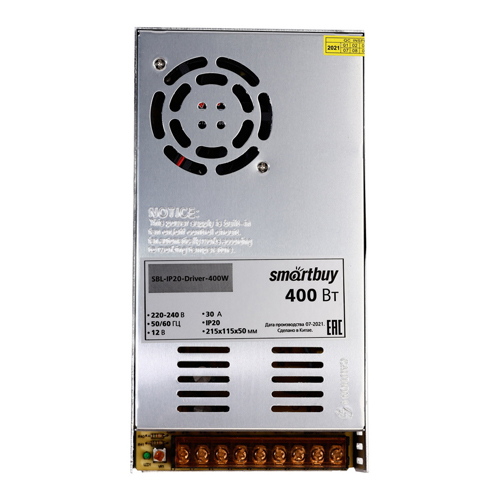 Драйвер (LED) IP20-400W для LED ленты (SBL-IP20-Driver-400W)
