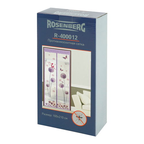 Сетка противомоскитная 100х210 см, Rosenberg, R-400012