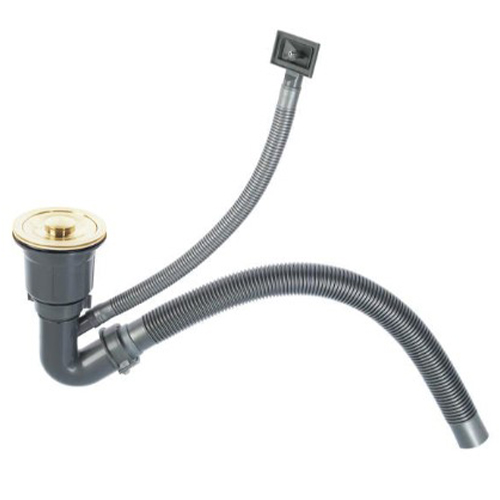 Мойка для кухни из нержавеющей стали PVD покрытие Ledeme K37851G-L 780х510 золото