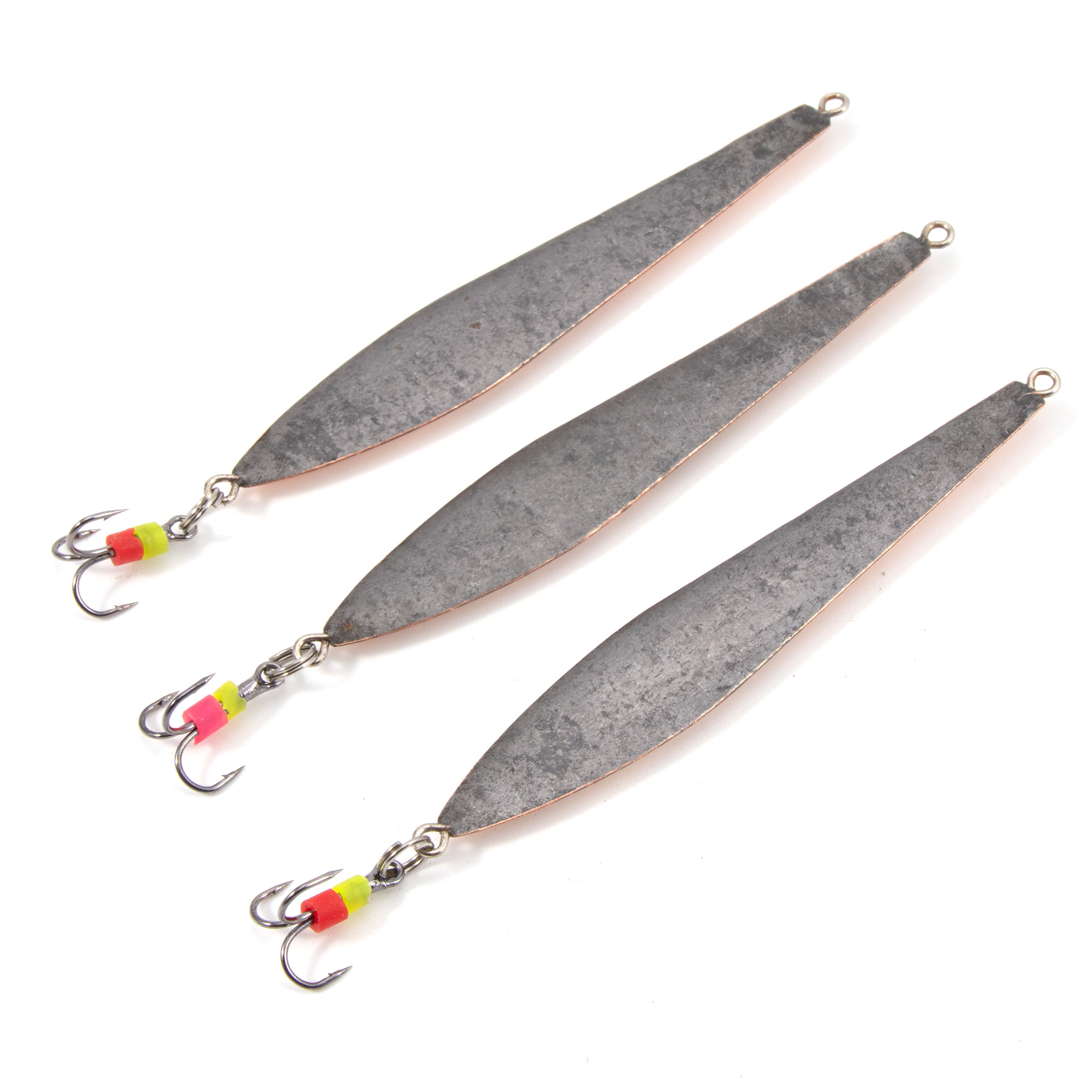 Блесна вертикальная "Яман" Щучья с тройником, размер 70 мм, вес 11,5 г, цвет медь (уп.3 шт.)/150/