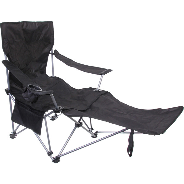 Кресло складное 2 в 1 до 100 кг DC-8077, 83*55/110*85 см, цвет: чёрный, Турист Мастер