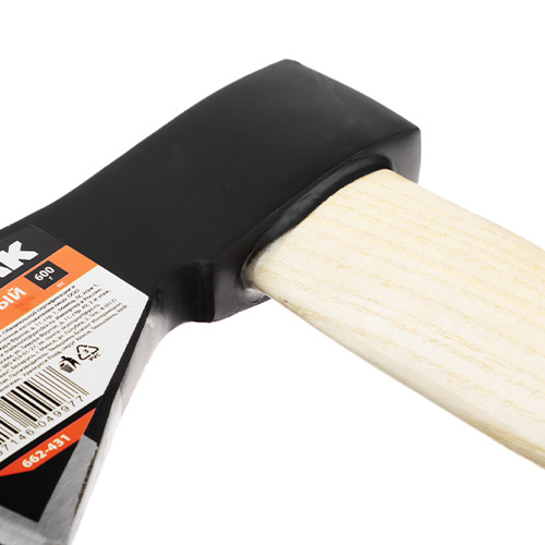 Топор кованый 600гр. с деревянной ручкой ЕРМАК, 1/20