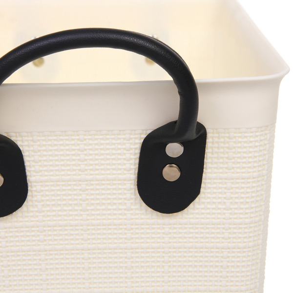 Корзина - органайзер для хранения "СТЭНТ", цвет белый, 35.5*23.5*20.5см