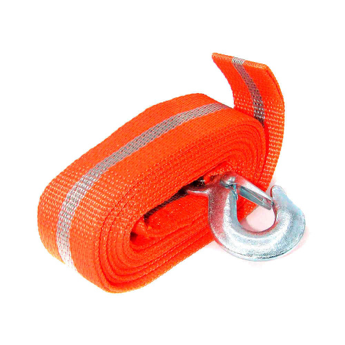 Ремень буксировочный до 5т 2 крюка,пакет длинна 4,6м STELS (1/40)