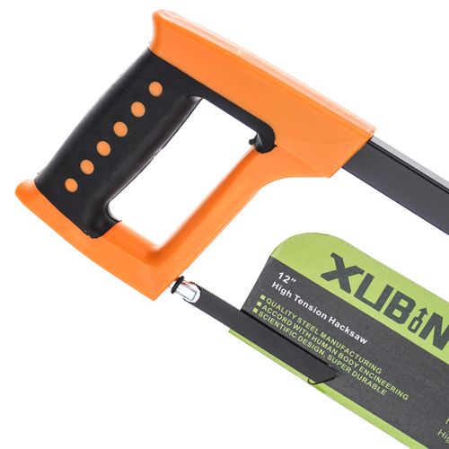 Ножовка по металлу 300мм, пластиковая прорезиненная ручка, 1/12/48