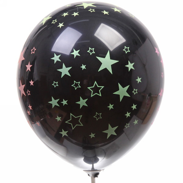Воздушные шары  5 шт, 12"/25см "Звёздный вечер"