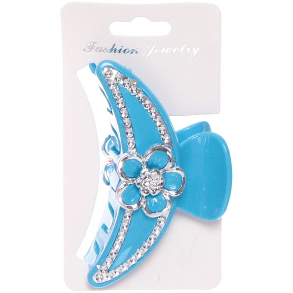 Заколка-краб для волос на блистере "Emily Collection - Lili", микс 6 цветов, 7,5см 