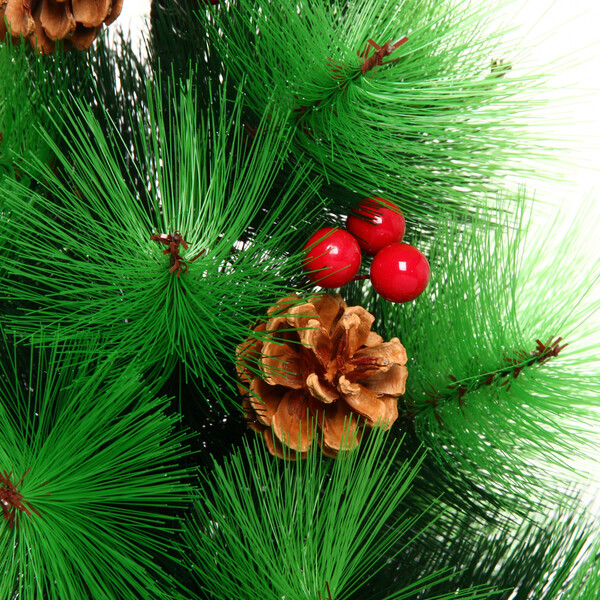 Ёлка "Тайга"  60 см, леска с шишками и ягодами (30 веток)