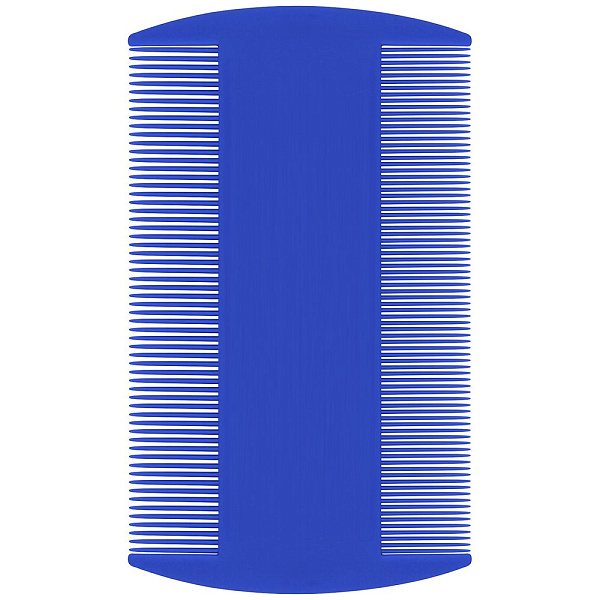 Гребень двусторонний для животных. Размер 8,5х5 см 2цв 