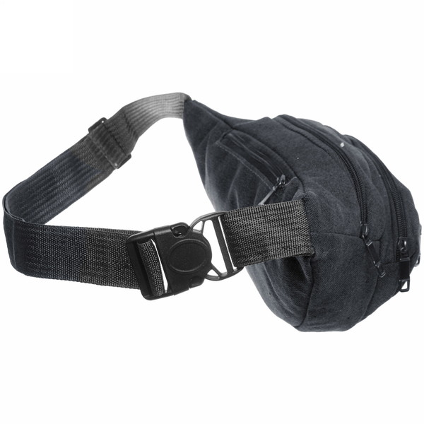 Сумка на пояс "Sport leader - Street Fashion", 4 кармана, цвет черный, 35*16*6см