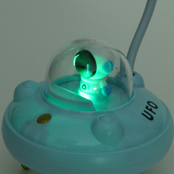 Настольная лампа "Sweet - Полёт в космос" LED 10,8*10,8*21,5 см, USB 3.7v 3w, Голубой