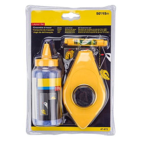 Шнур разметочный + порошок 3012 , упаковка блистер, 1/12/60