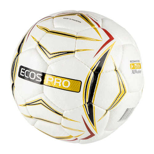 Мяч футбольный ECOS Pro GOLEN ручная сшивка, 5