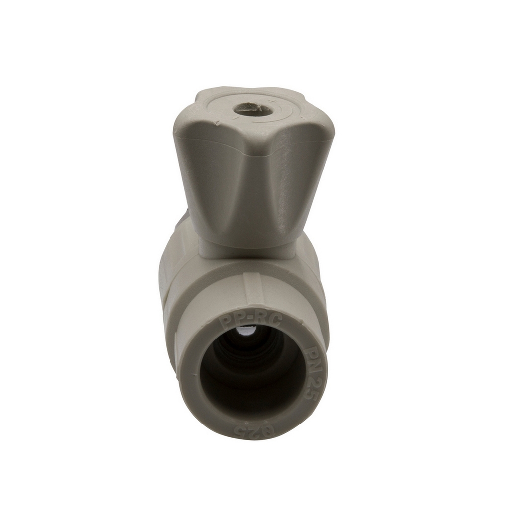 Кран американка шар 25-3/4'' прямой EVER® plast  СЕРЫЙ (Россия)