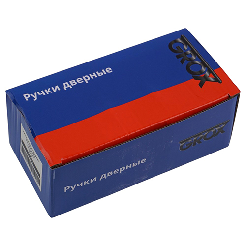 Ручка защелка дверная ключ/фиксатор GROX ЗШ-TR-01 PB, золото 1/30