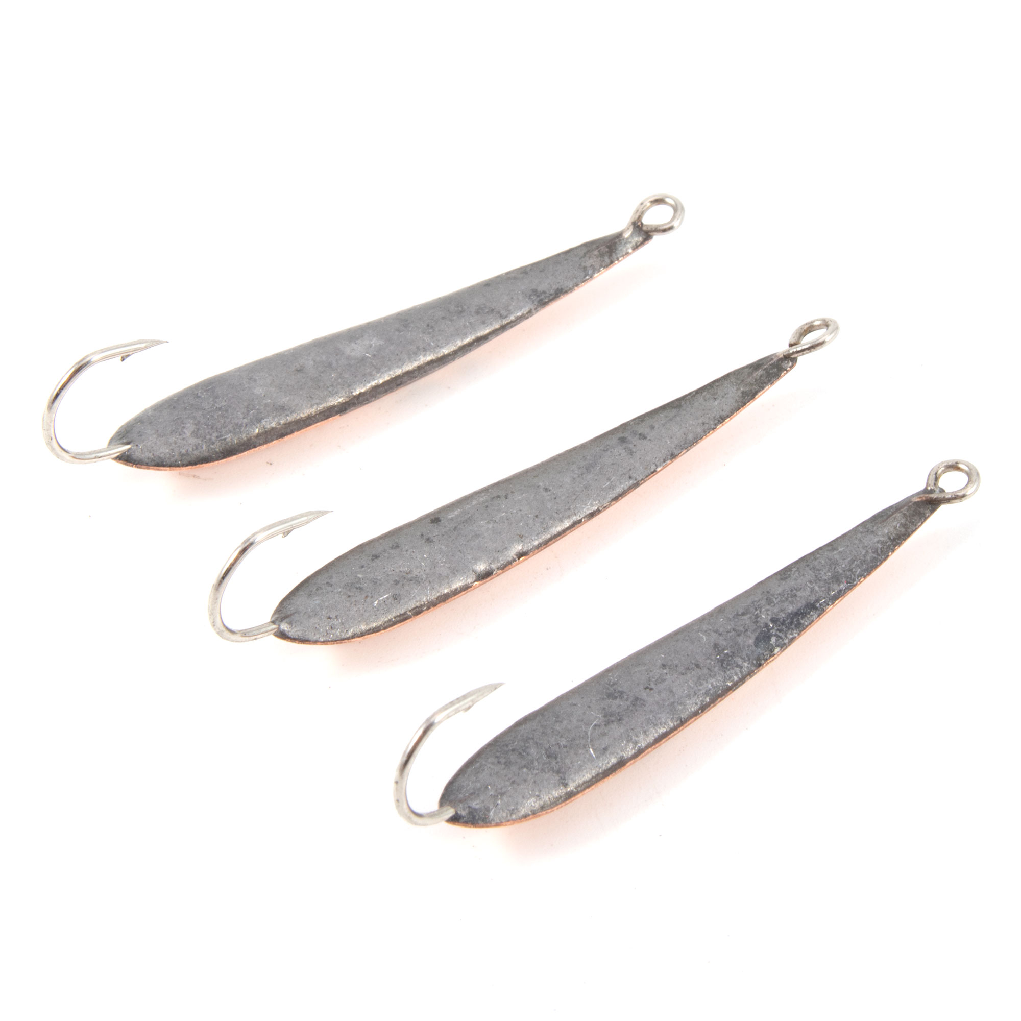 Блесна вертикальная "Яман" Лодочка малая,размер 37 мм, вес 4 г, цвет медь (уп.3 шт.)/150/