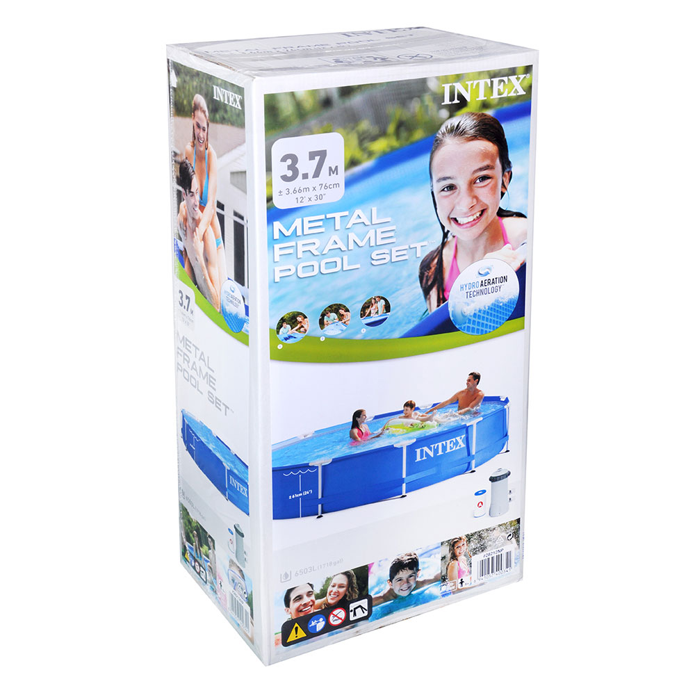 INTEX Бассейн каркасный Metal Frame 366x76см 6503л насос с фильтром 1250 л/ч, 28212NP