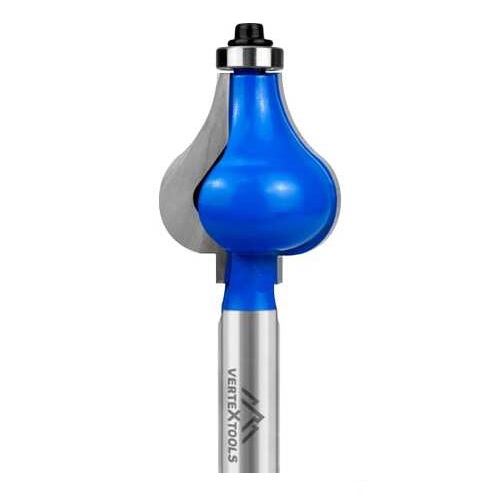 Фреза фигурная хвостовик - 12 мм, d-35 мм, h-40 мм, b-11 мм, r1-20 мм, r2-11 мм, l-89,3 мм vertextools 3530-124035