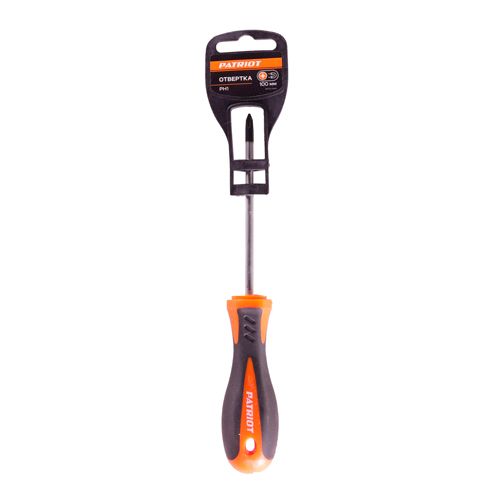 Отвертка Patriot PH1x100, CR-V, магнитная, 2-х компонентная рукоятка